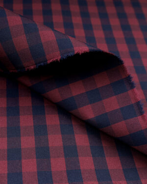 FBS-204 (Maroon Blue  Check)